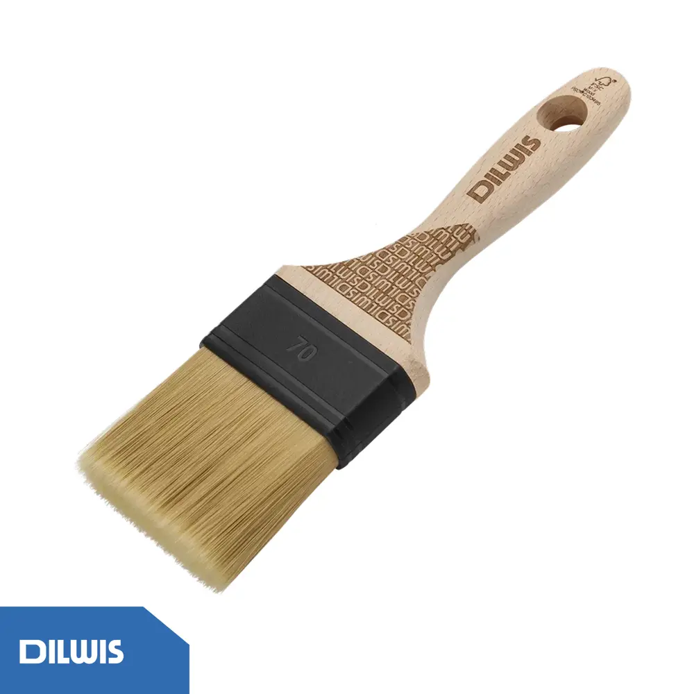 Кисть плоская универсальная 70 мм DILWIS синтетическая щетина STLM-2015833 - Вид №2