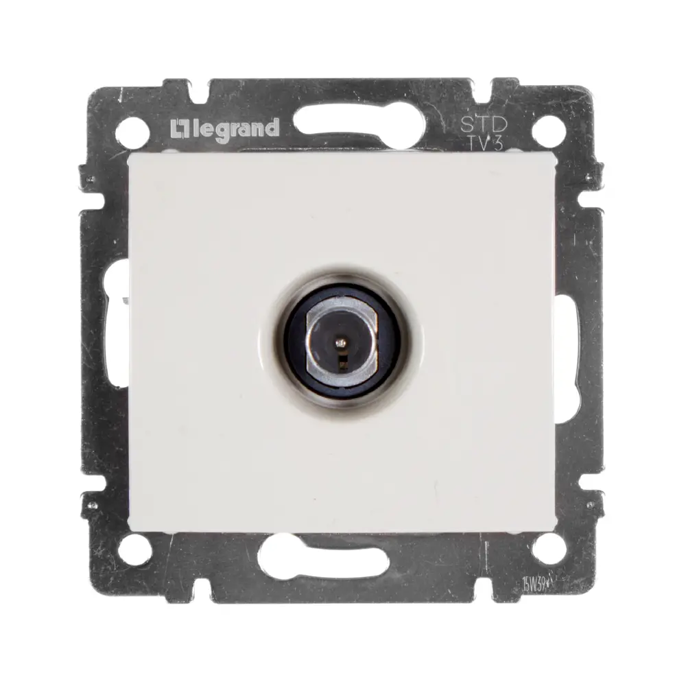 Проходная ТВ-розетка Legrand Valena Classic слоновая кость 12553489 STLM-0002228