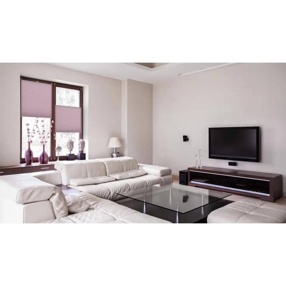 Штора плиссе «Плайн», 55х160 см, текстиль, цвет сиреневый Santreyd STLM-2112821 - Вид №4