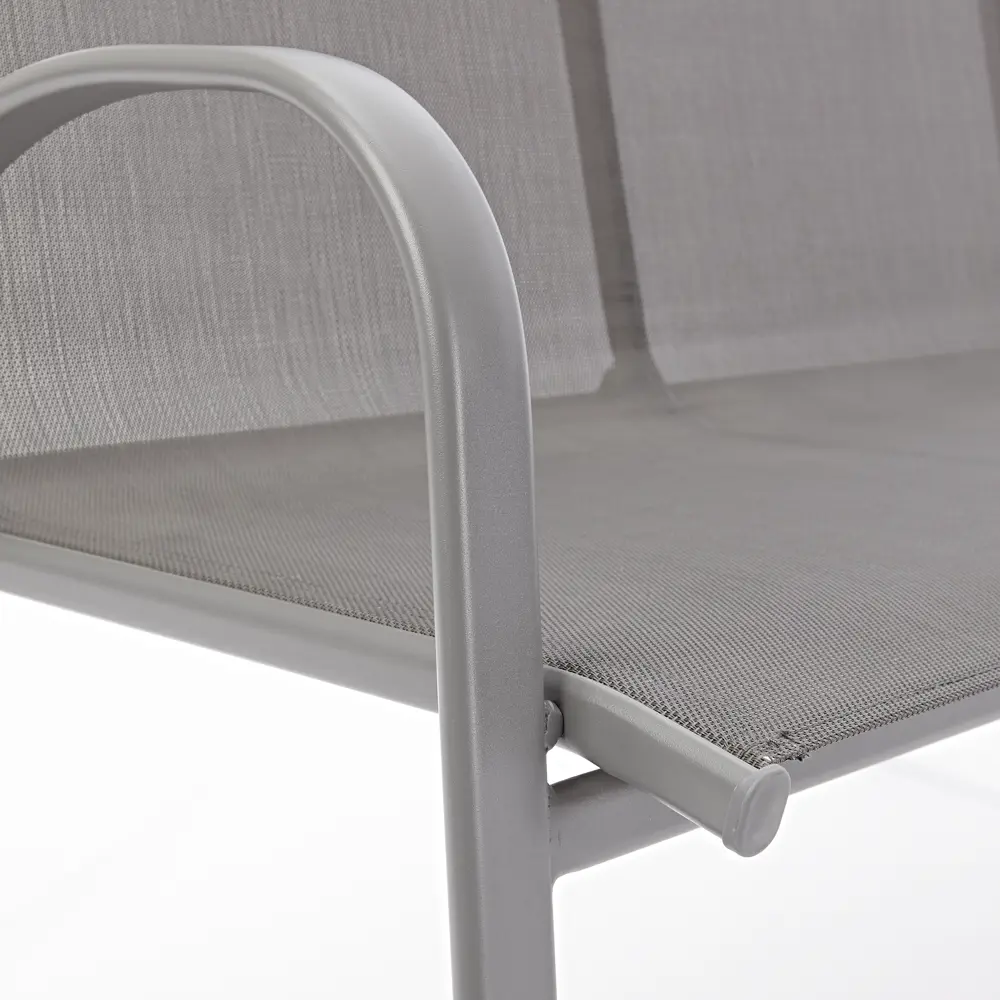 Скамья садовая Alma 113x69x91 см сталь тёмно-серый Santreyd STLM-2016807 - Вид №6