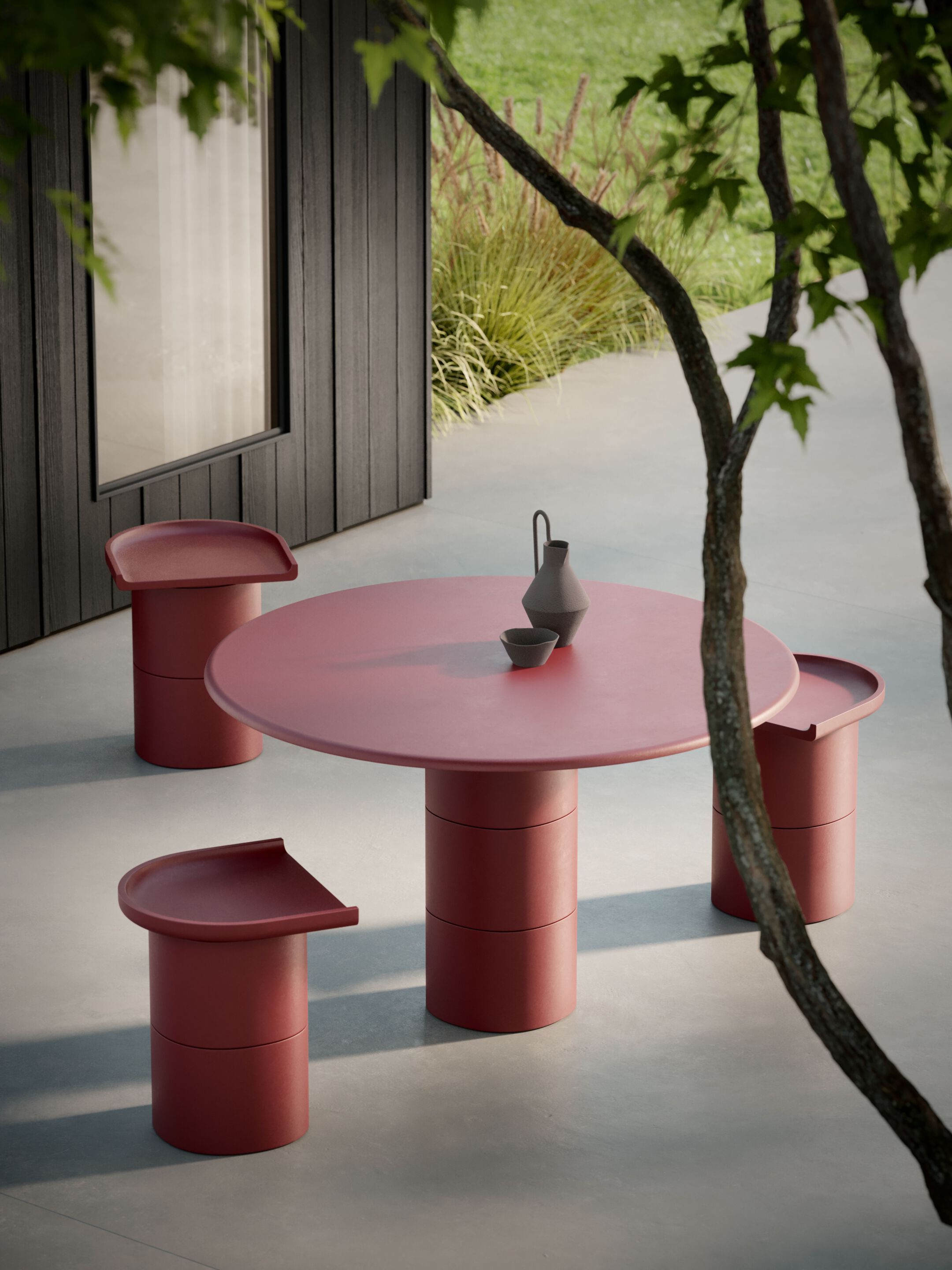 Круглый бетонный стол PULKRA несколько ARCH-00036105 - Вид №9