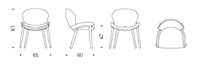 Кожаный стул Cattelan italia Rachel ARCH-00122968 - Вид №4