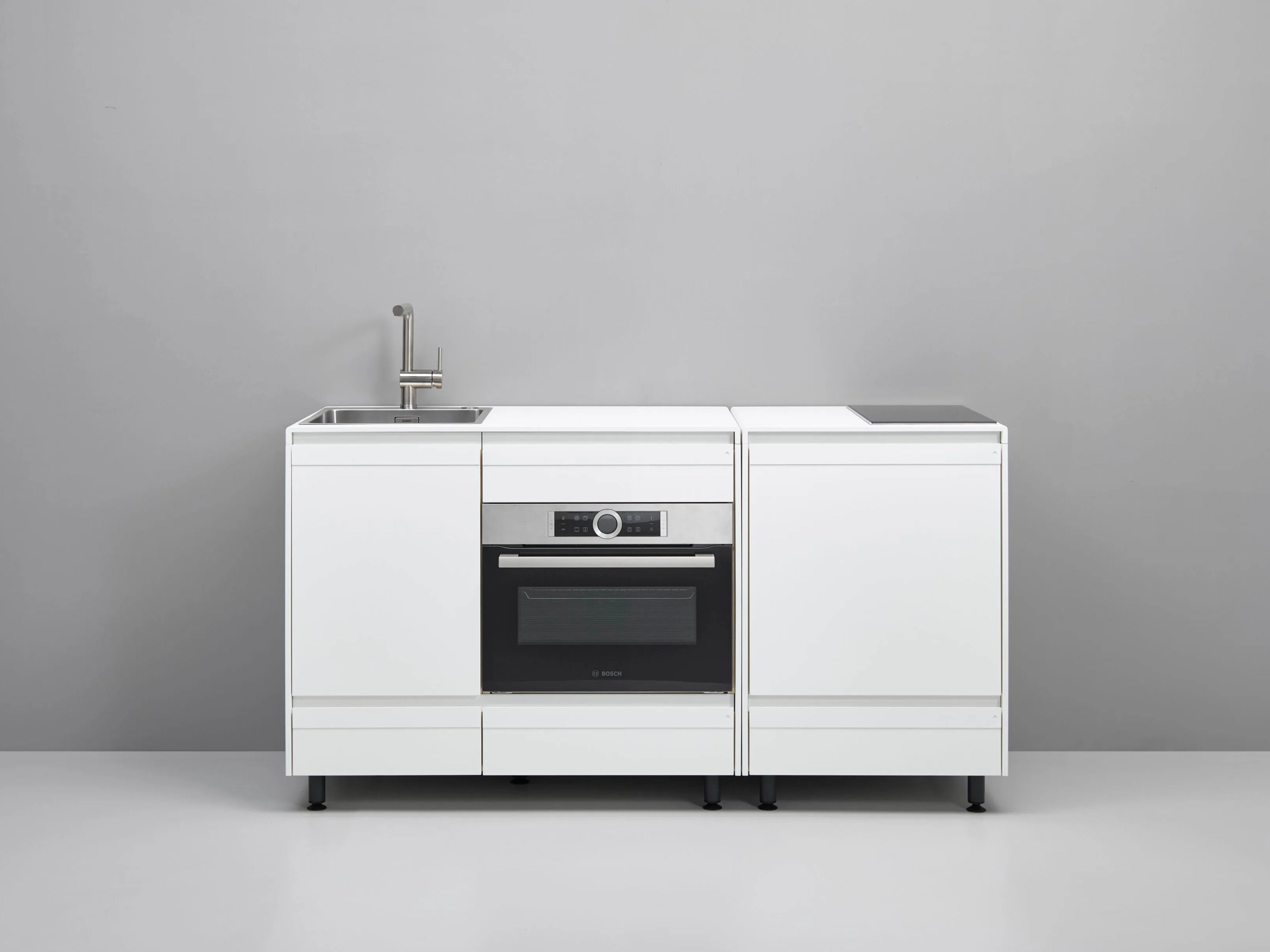 Деревянная линейная мини-кухня Stadtnomaden Modular ARCH-00124240 - Вид №1