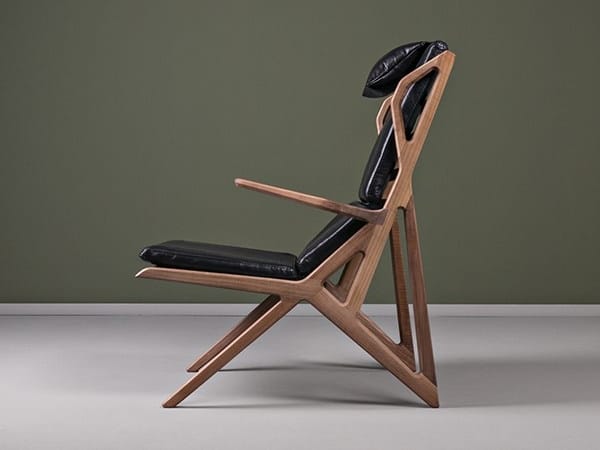 Кожаное кресло для ног с подлокотниками HOOKL und STOOL Triangle ARCH-00065986 - Вид №3