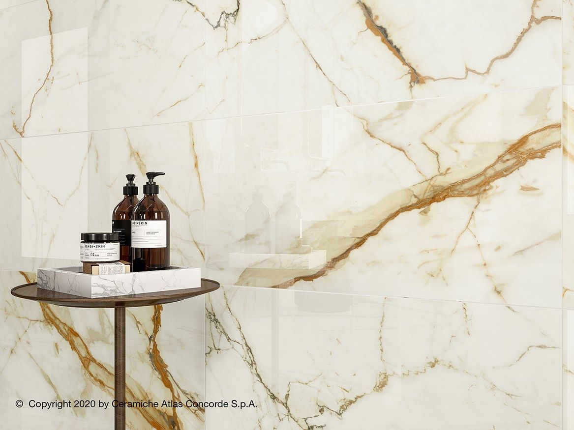 Белое керамическое покрытие с эффектом мрамора Atlas Concorde Marvel Shine ARCH-00008272 - Вид №13