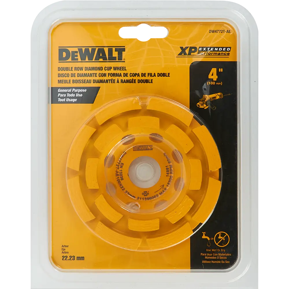Чашка алмазная по бетону Dewalt DW4772T-AE 22.2x100 мм STLM-2006427 - Вид №2