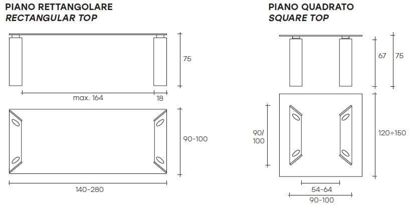 Стеклянный стол FIAM ITALIA Ray ARCH-00134253 - Вид №2
