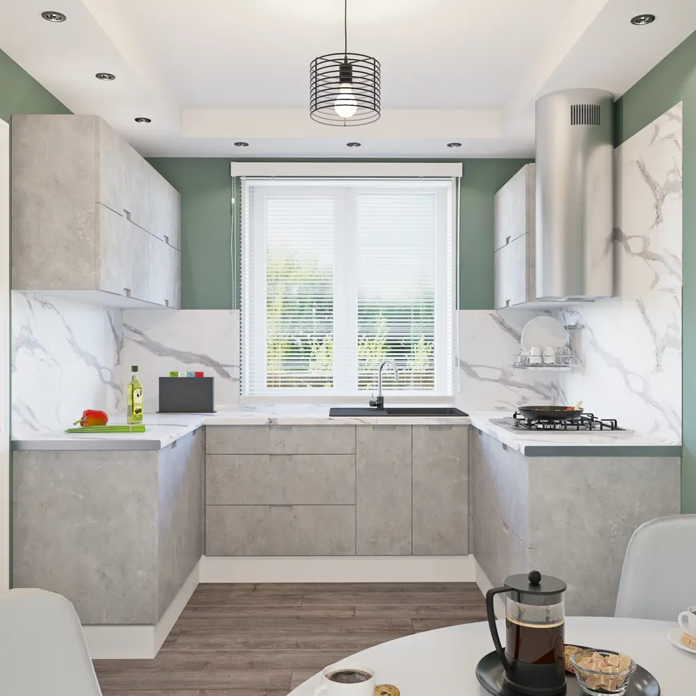 Фасад для кухонного шкафа Берлин 59.7x25.3 см Delinia ID МДФ цвет серый STLM-2123906 - Вид №5