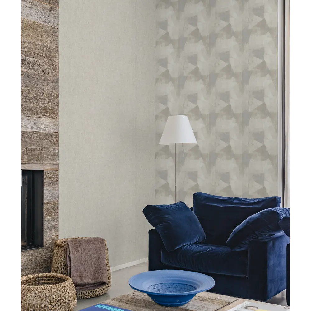 Обои флизелиновые Grandecolife Triangles бежевые 1.06 м R104002 STLM-2211975 - Вид №3