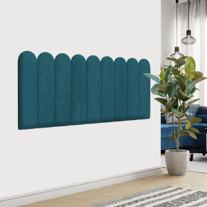 Стеновая панель Velour Green зеленый/синий 15х60см 4 шт TARTILLA