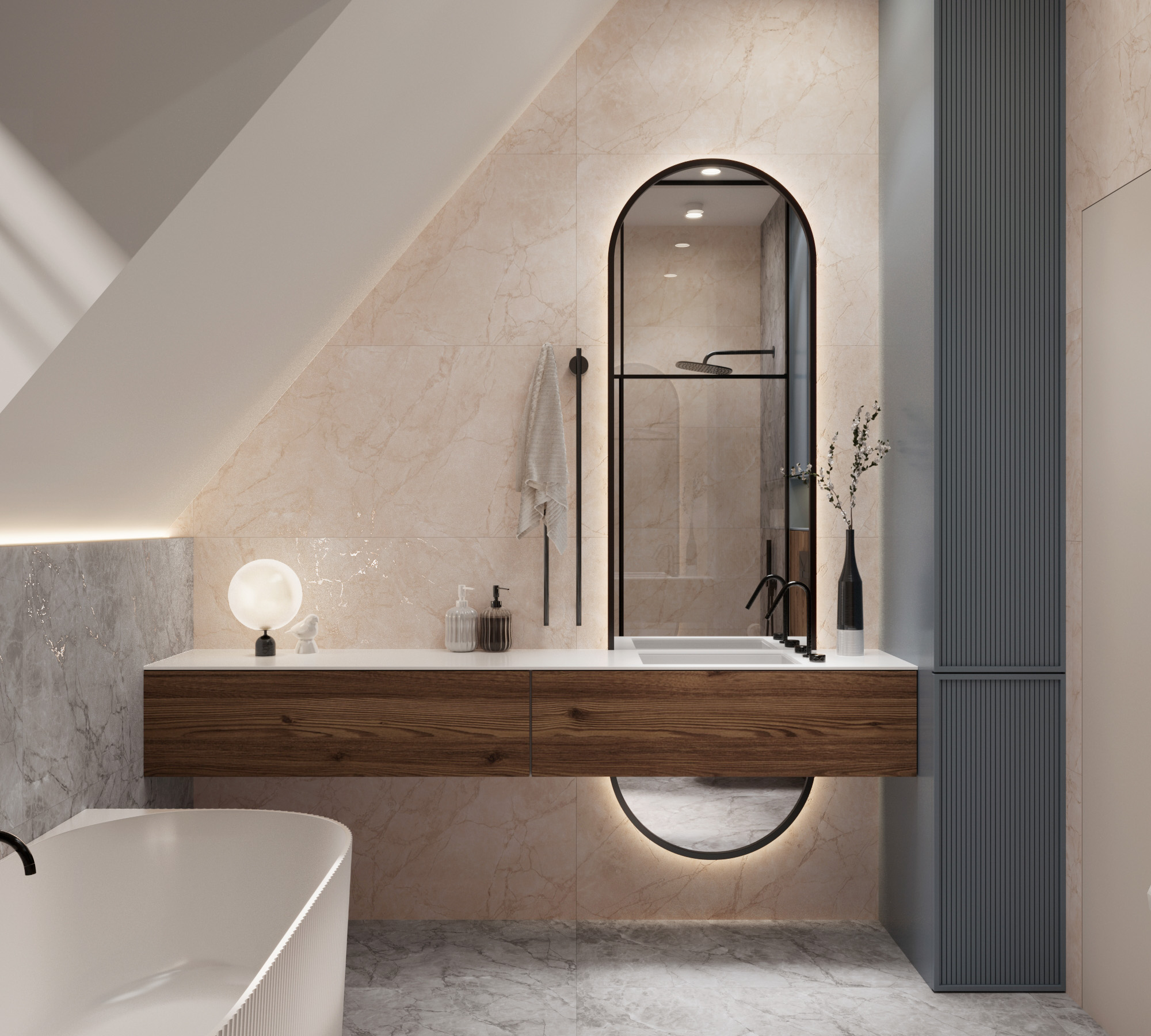 Керамогранит ARCTIC GREY 60х120 Arcadia Ceramica CR4012-A - Вид №1