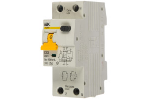 15960017 Автоматический выключатель дифференциального тока АВДТ-32 1п+N C63 100мА 9880819 IEK