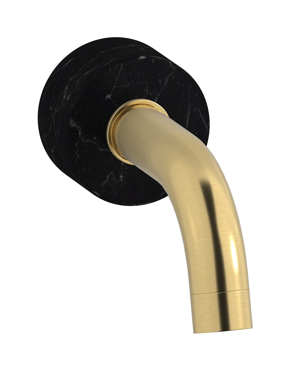 Настенный излив для ванны WE ARE IB mr327os_2 Brushed Gold Marmo