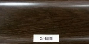 Напольный пластиковый плинтус Идеал Элит-Макси 85мм Каштан 351