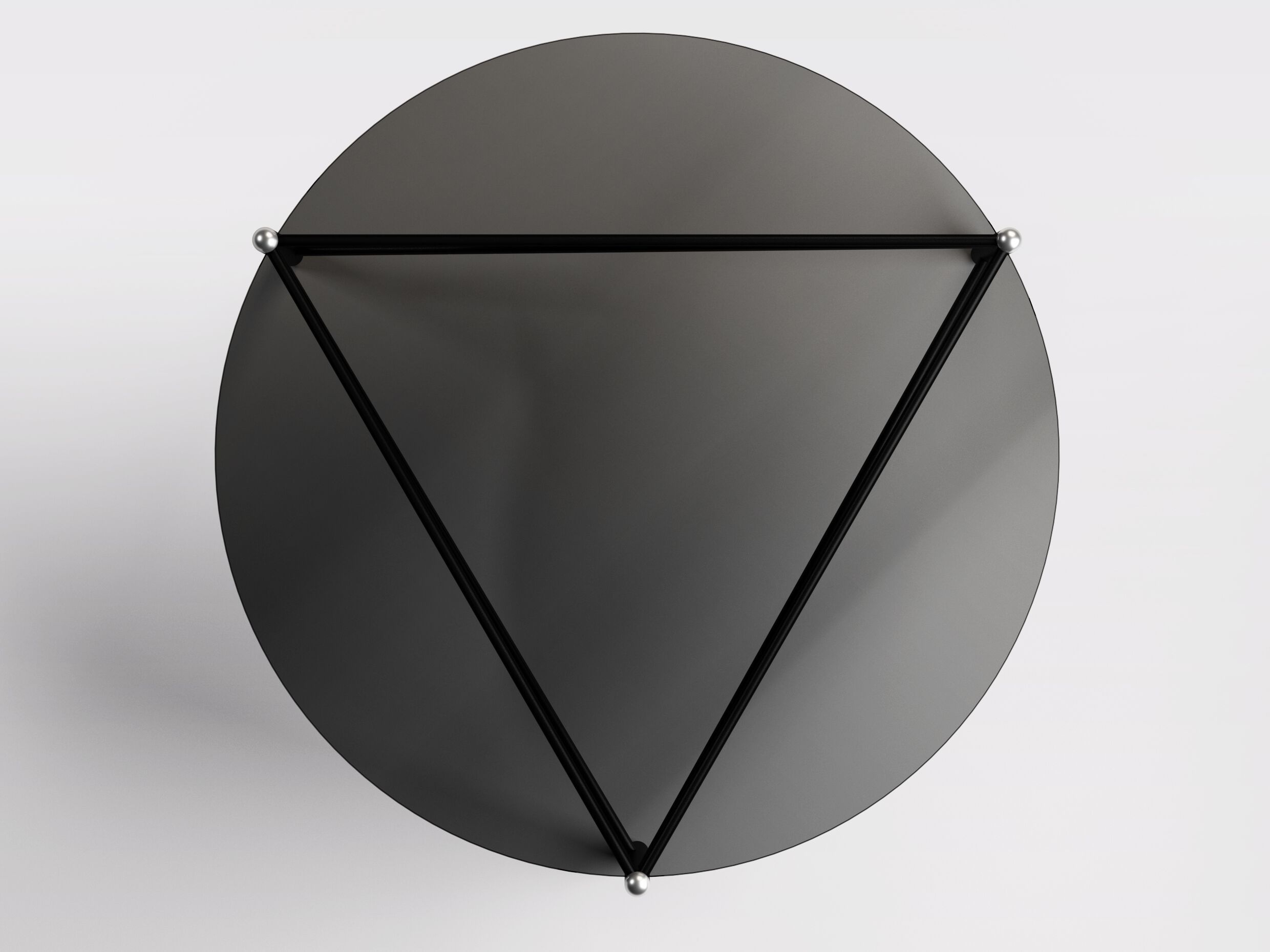 Круглый Хрустальный журнальный столик BBB VITRUVIO ARCH-00123926 - Вид №3