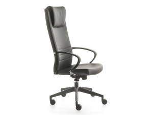 Офисное кресло руководителя с подголовником