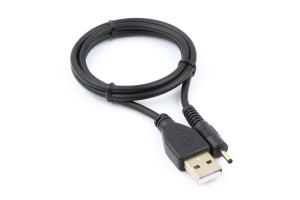 16205295 Кабель USB 2.0 Pro , AM/DC, 25мм, 5V, 2A, 0.7м, экранировка, пакет, черный CC-USB-AMP25-0.7M Cablexpert