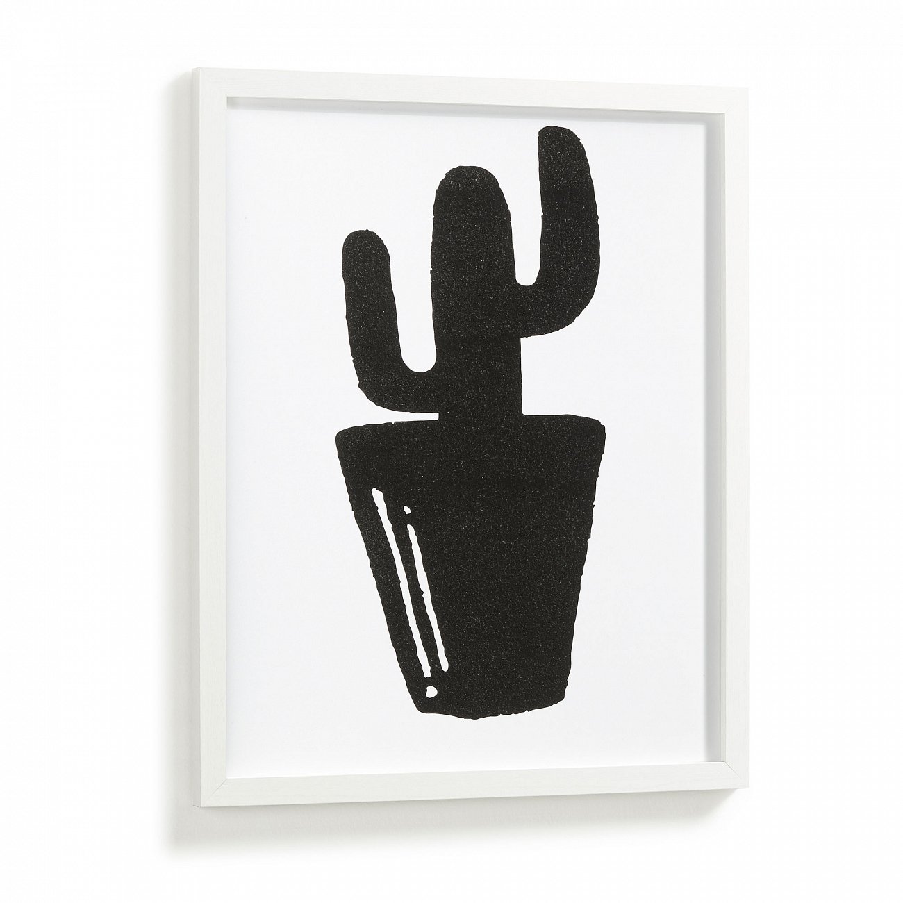 Постер на стену черный с белым кактус в рамке Amit от La Forma LA FORMA ДИЗАЙНЕРСКИЕ, AMIT 00-3865148 Белый;черный  - Вид №1