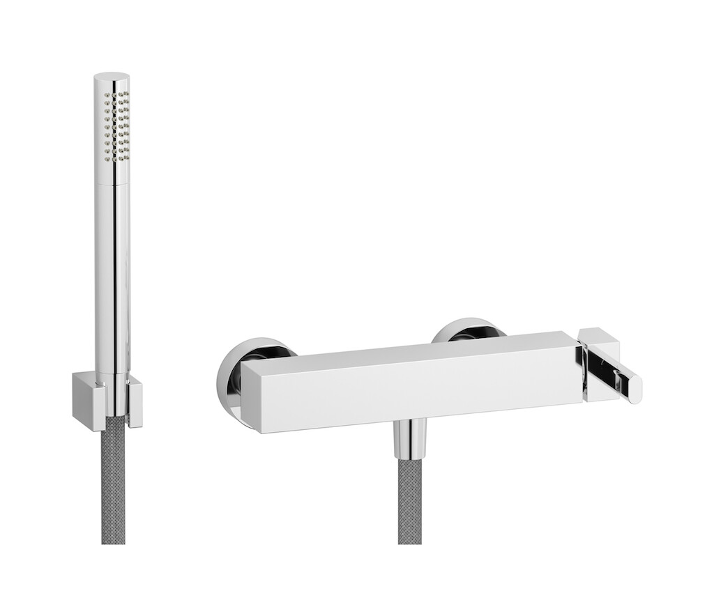 Встроенный смеситель для душа в комплекте с душевым гарнитуром. WE ARE IB sb397cc Chrome Superbox 