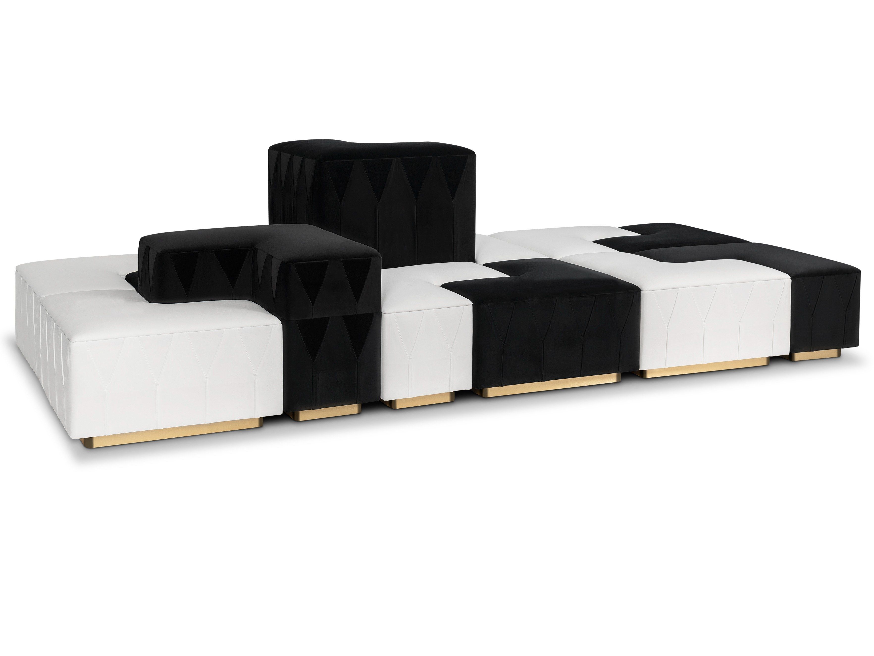 Бархатный пуф Munna YING YANG ARCH-00006731