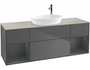 Villeroy&Boch Тумба под раковину Прямоугольная версия F983HGGK Finion Anthracite Matt Lacquer