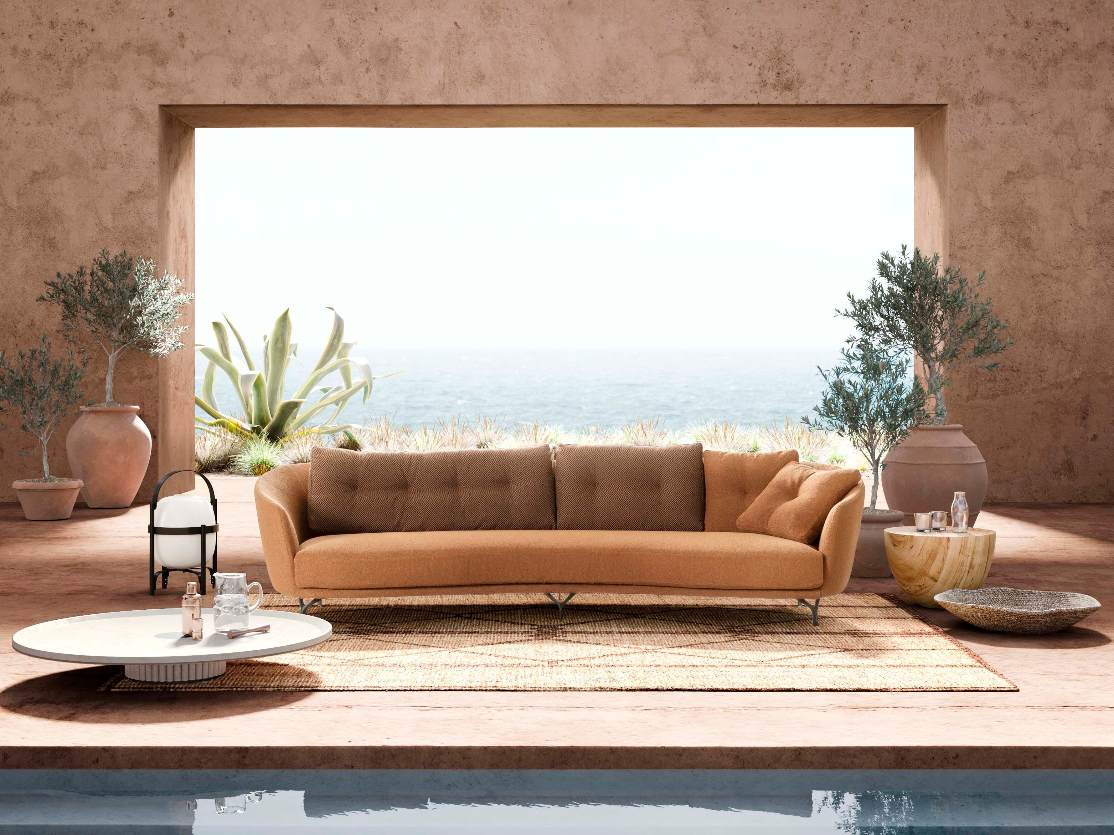 3-местный тканевый садовый диван VALENTINI Ethos ARCH-00110624