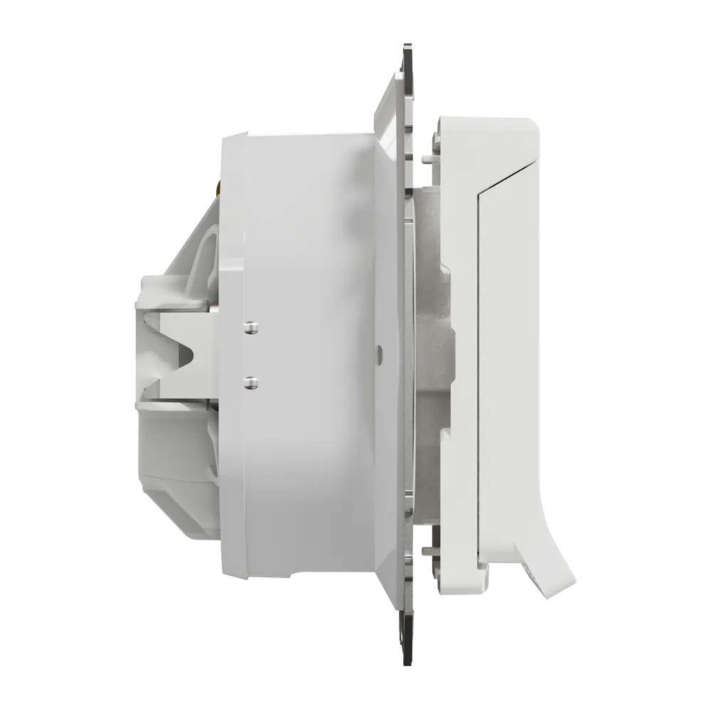 Розетка встраиваемая влагозащищенная Systeme Electric Sedna Design с крышкой IP44, цвет белый STLM-2056800 - Вид №3