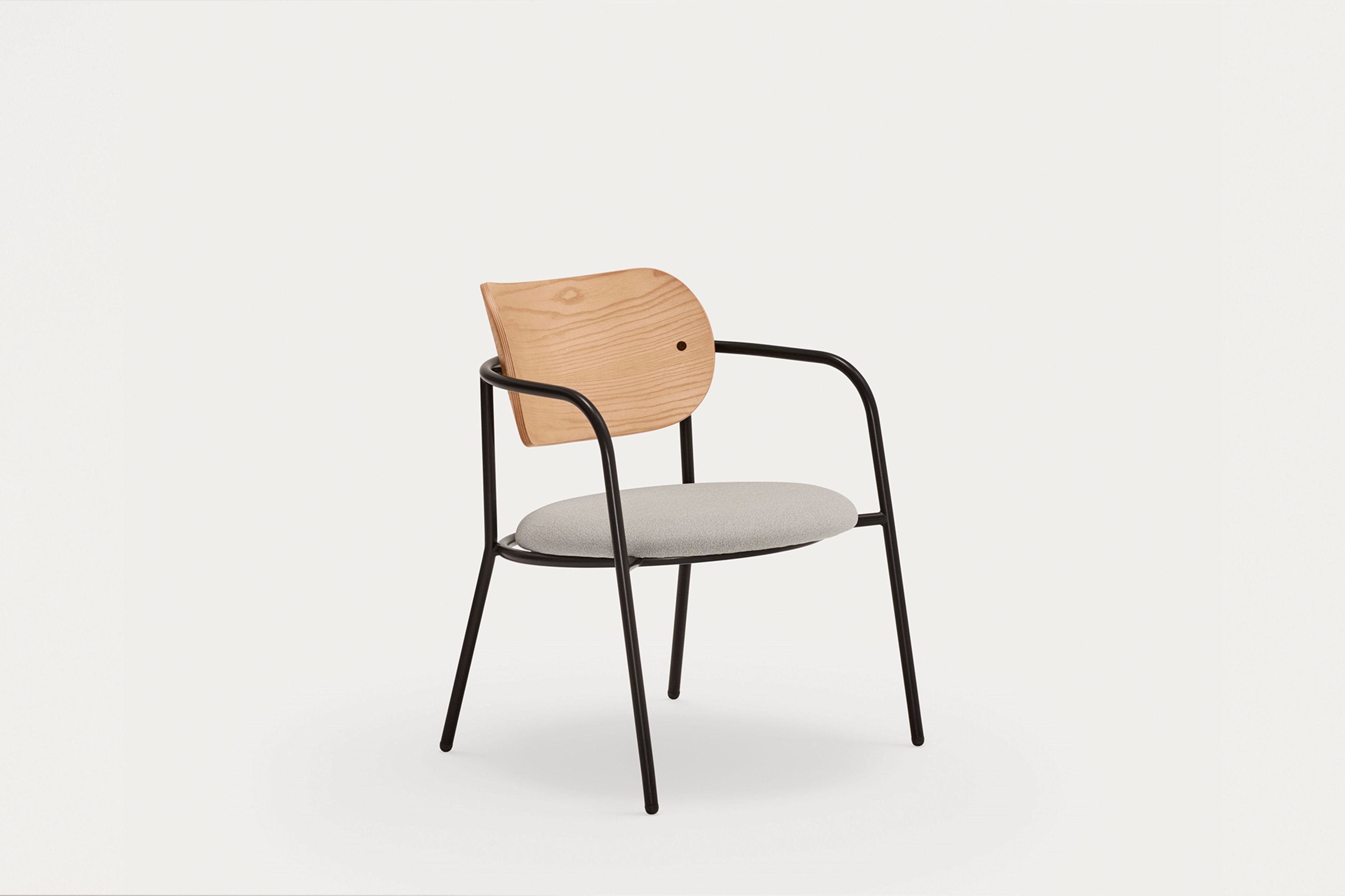 Металлическое кресло с мягким сиденьем TEULAT Eclipse ARCH-00150639 - Вид №31