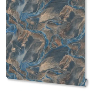 Флизелиновые обои Euro Decor Istok синие 1.06 м 89420942