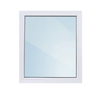 91281552 Пластиковое окно ПВХ VEKA 650x600мм (ВхШ) глухое двухкамерный стеклопакет белый (с двух сторон) STLM-1467443