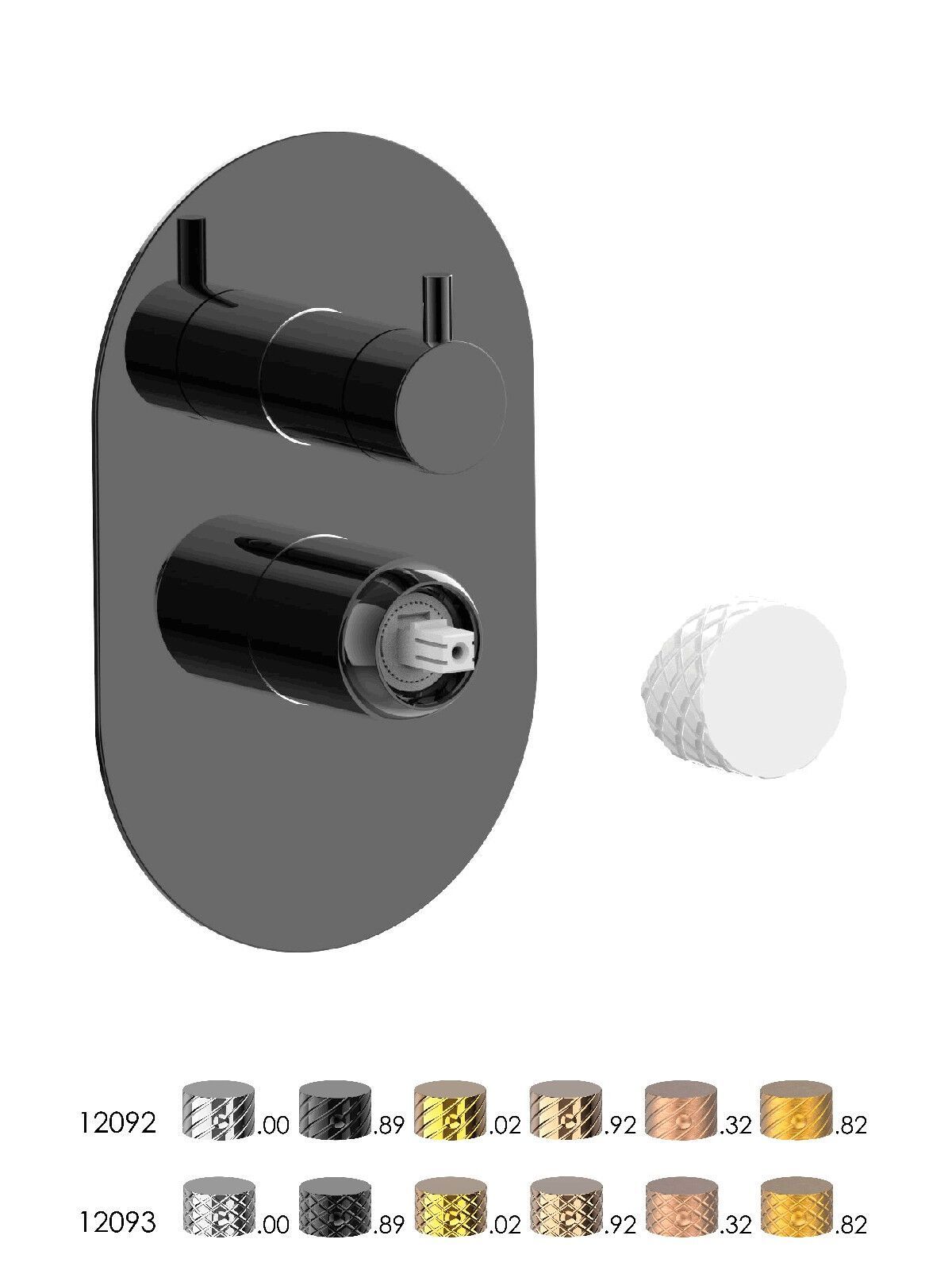 Встраиваемый однорычажный смеситель для душа с переключателем Rubinetterie Frattini Pepe XLS ARCH-00140714 - Вид №5