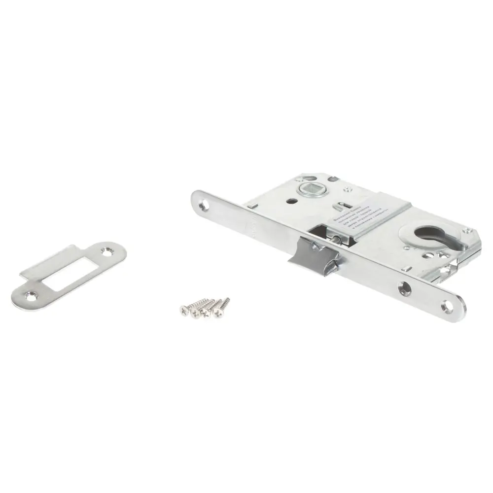 Защёлка межкомнатная под ключ EDS-50-85 сталь цвет матовый хром EDSON STLM-2095723 - Вид №1