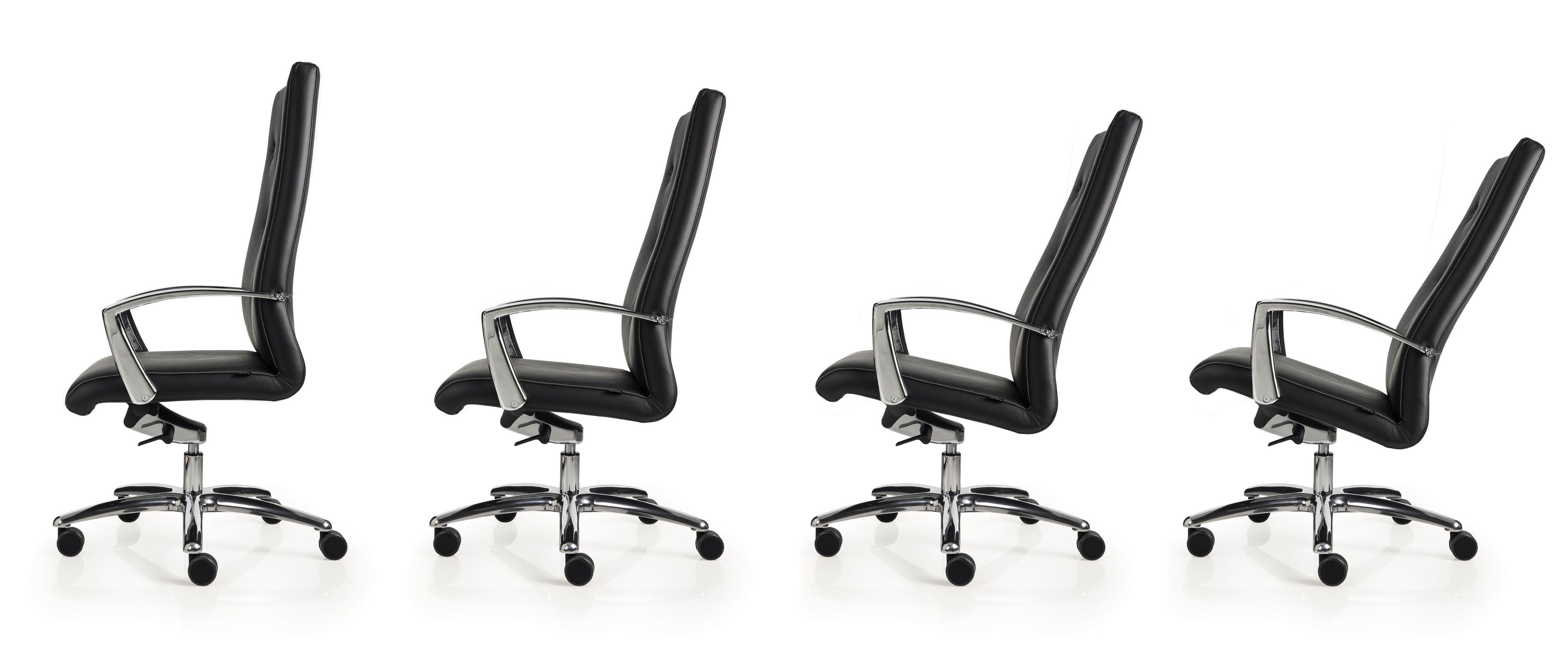 Кожаный офисный стул с 5 спицами Luxy ARCH-00053471 - Вид №2