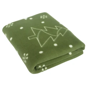 Плед Ёлки праздничные 130х170 см флис