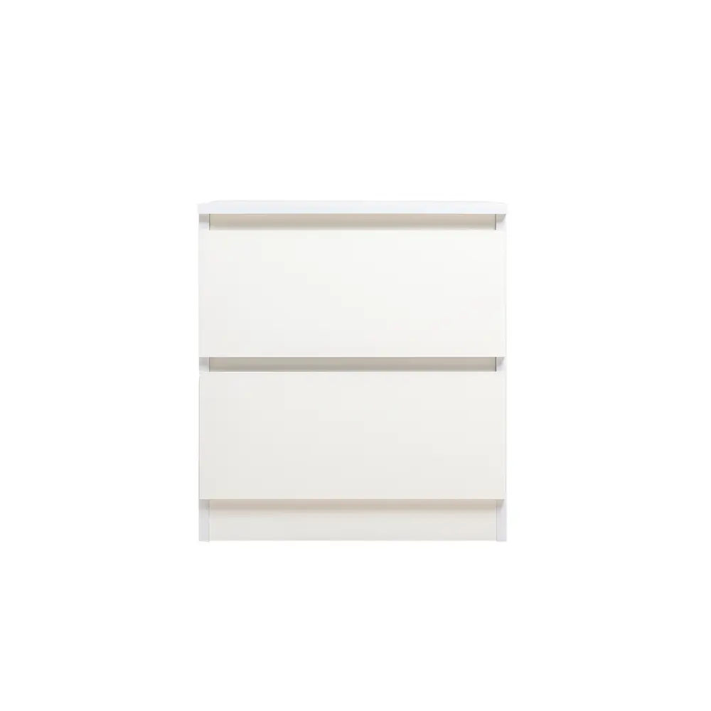 Тумба прикроватная 2 ящика 49x53.8x38.2 см ЛДСП цвет белый шагрень Santreyd STLM-2082622 - Вид №4