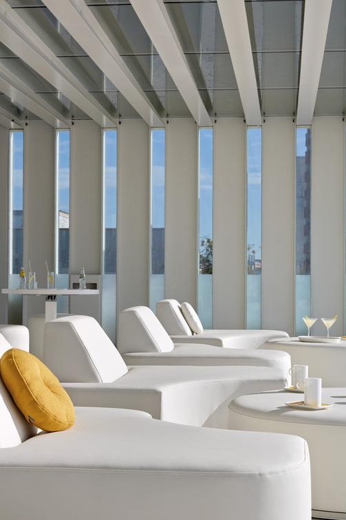 MNST1307 Подставка для ног Moon Island 52 морской текстиль песок Manutti Poufs  - Вид №3