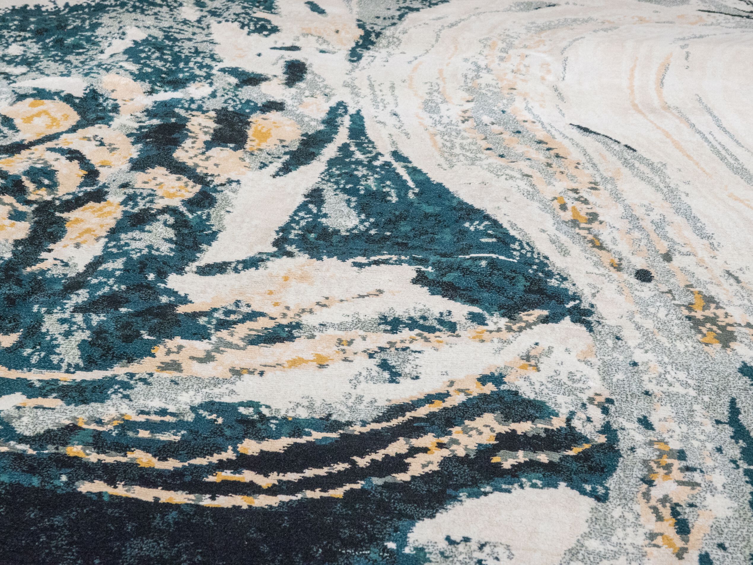 Прямоугольный ковер ручной работы из шерсти и шелка Tapis Rouge Koi Pond ARCH-00060879 - Вид №9