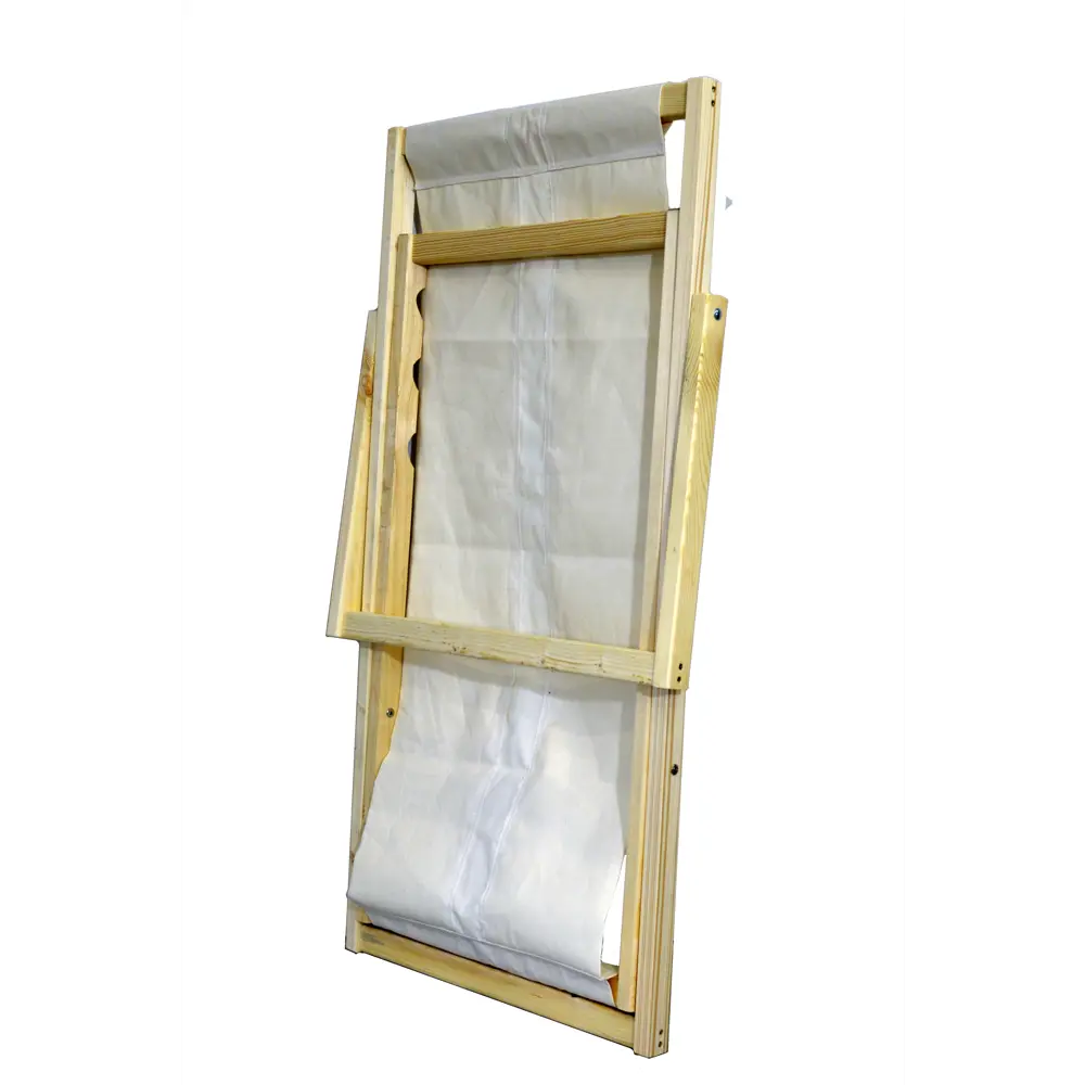 Шезлонг складной 120x60x75 см дерево/ ткань бежевый Santreyd STLM-2028739 - Вид №2