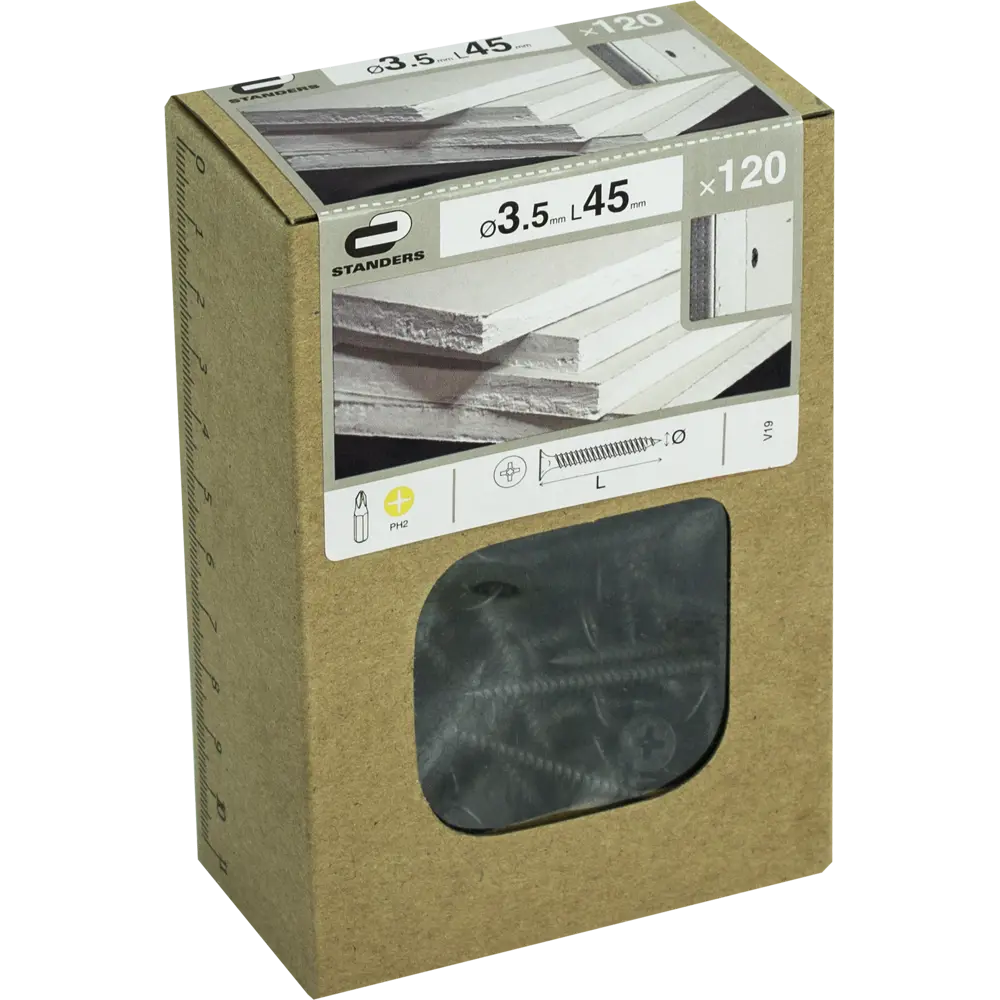 Саморезы для металла STANDERS фосфатированные 3.5x45, 120 шт. 82239136 STLM-2098025  - Вид №2
