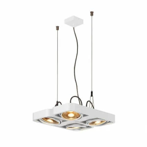 Подвесной светильник белый SLV Aixlight R2 Square 159231 SLV ДИЗАЙНЕРСКИЕ, AIXLIGHT R2 WHITE 00-3889722 Белый