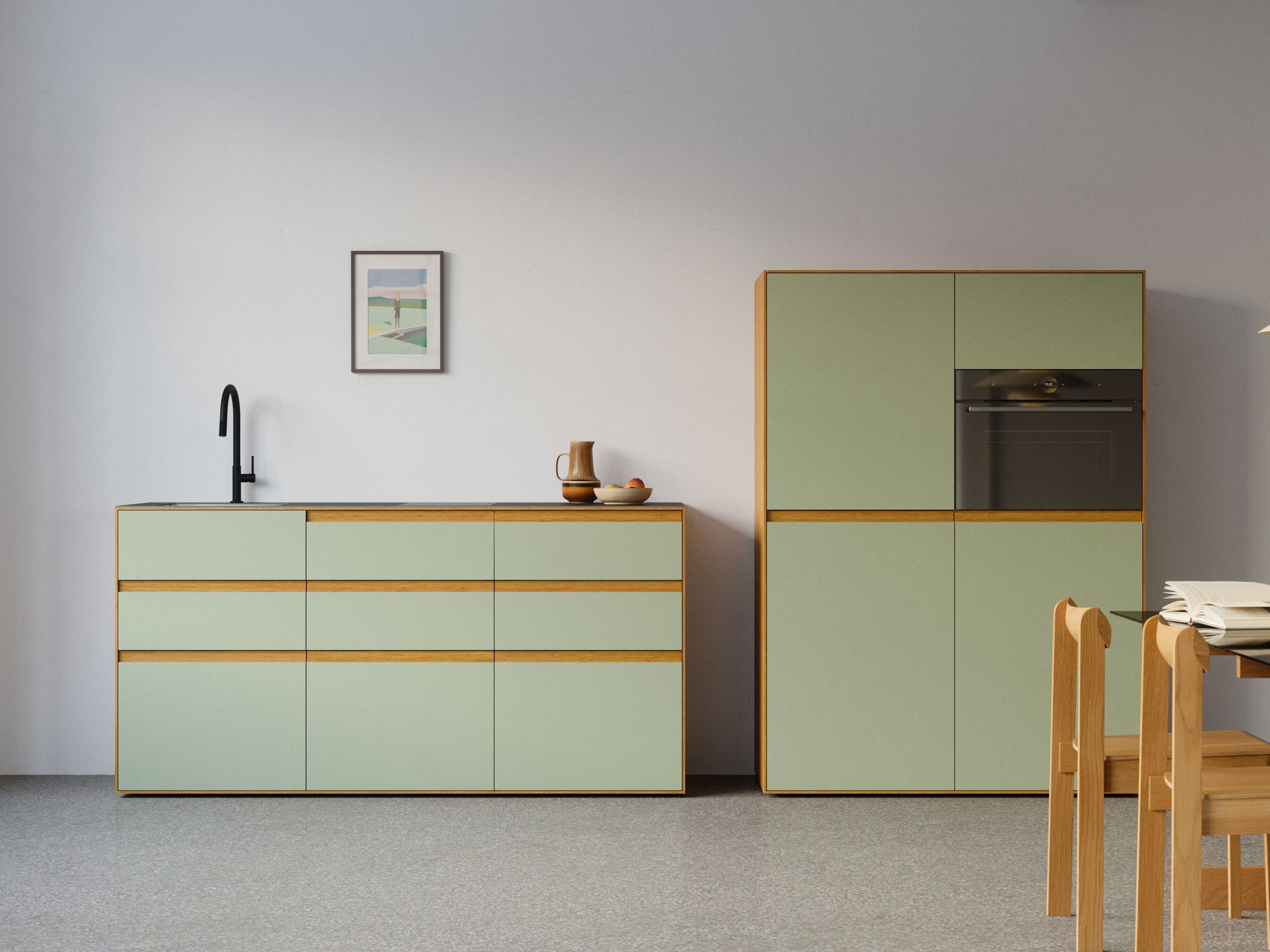 Встроенная кухня Neuvermoebelt TINY KITCHEN "HOME" ARCH-00113383 - Вид №1