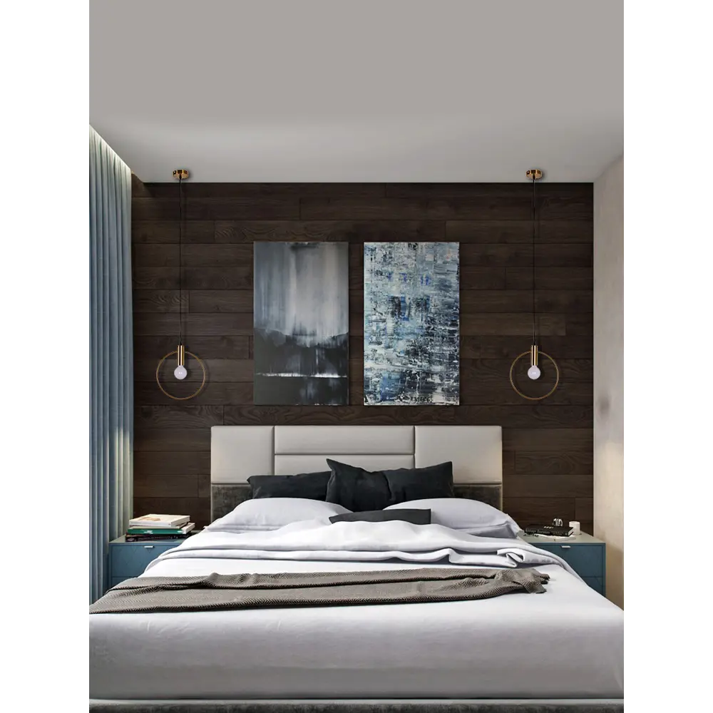 Светильник подвесной Nadin, 1 лампа, 5 м², цвет бронза/прозрачный LAMPLANDIA STLM-2108832 - Вид №10