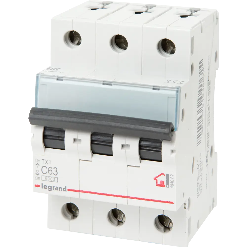 Автоматический выключатель Legrand TX3 3P C63 А 6 кА STLM-2068272