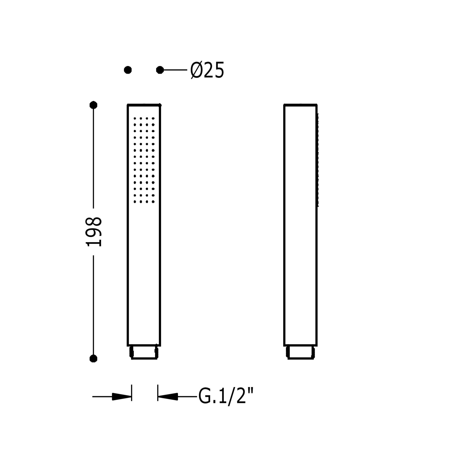 Ванна для ручного душа-03411601OM TRES Showers - Вид №1