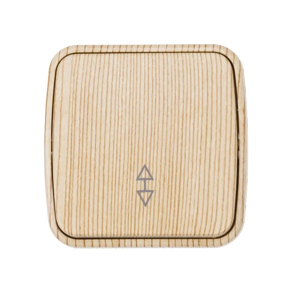 Выключатель TDM Electric Дача — двухточечный накладной с индикатором в цвете сосна 89376329 STLM-1101621 - Вид №1