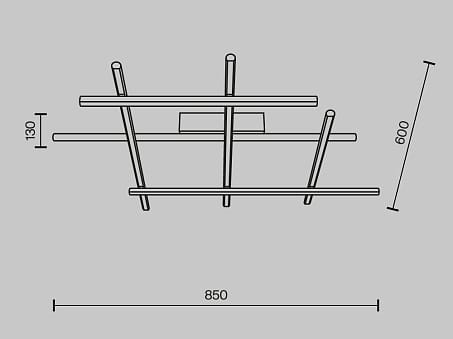 Алюминиевый светодиодный потолочный светильник Maytoni Сияние ARCH-00038453 - Вид №4