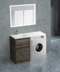 Мебель для ванной под стиральную машину BelBagno KRAFT-LVD-580/1200-2C-PIA-PP