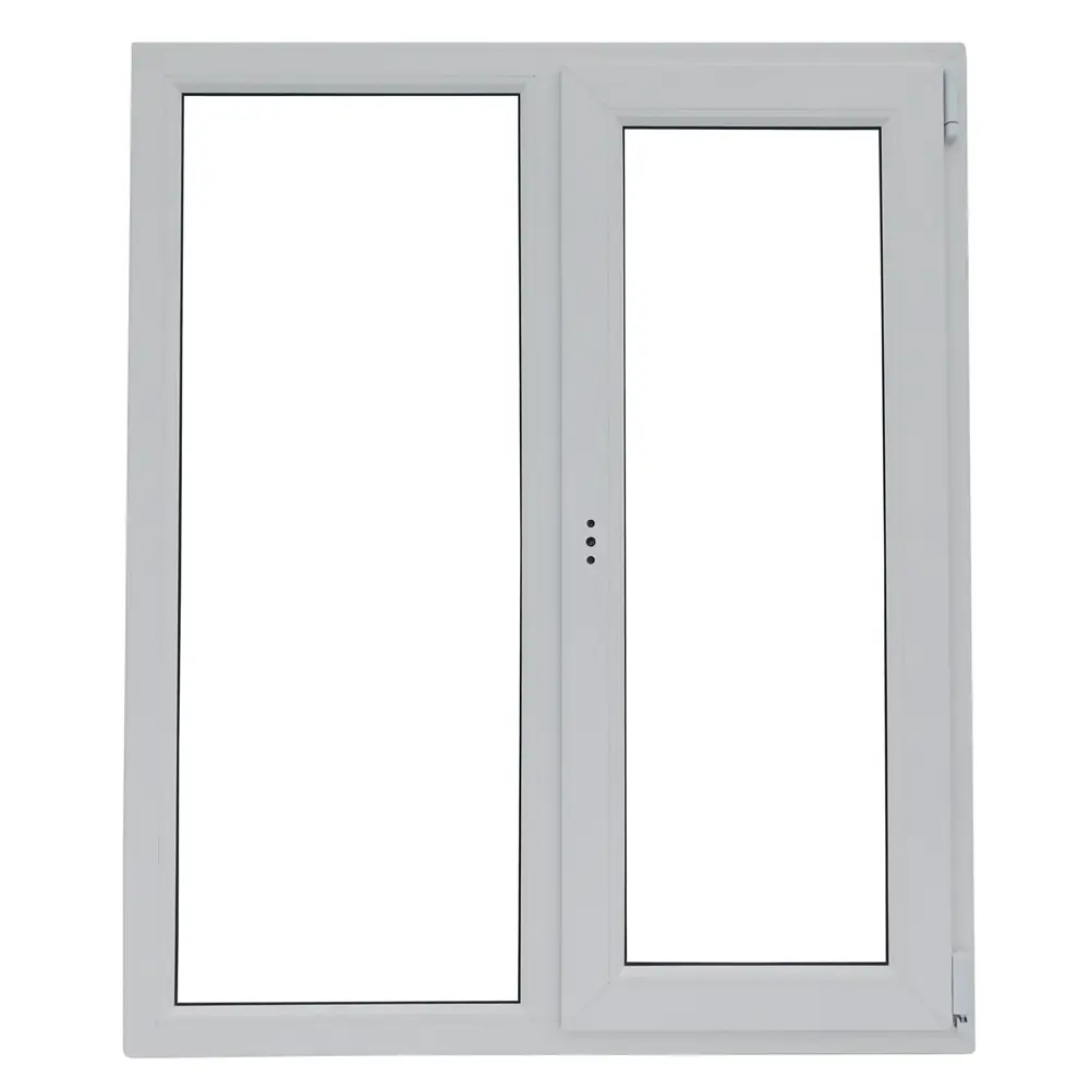 Окно пластиковое ПВХ VEKA двустворчатое 1200x1000 мм (ВхШ) двухкамерный стеклопакет белый/темный дуб STLM-2128761 - Вид №1