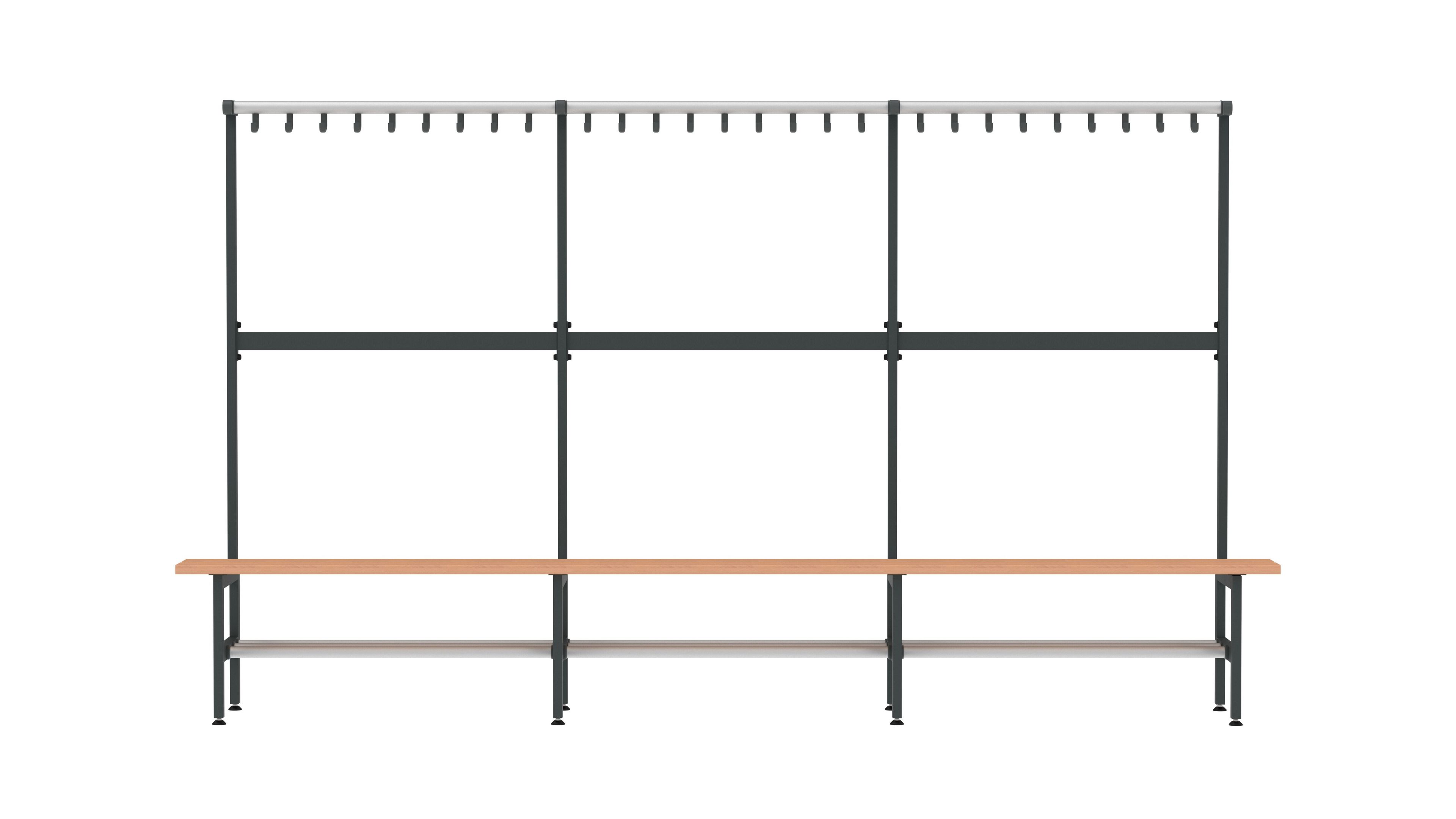 Стальная и деревянная скамейка для спортивных сооружений FUNCTIONALS Tertio ARCH-00085815 - Вид №6