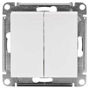 Переключатель перекрестный встраиваемый Systeme Electric AtlasDesign 2 клавиши цвет жемчужный